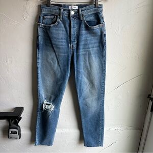 RE/DONE 90s High Rise Ankle Crop Jeans 27 Vintage 20+ Year Old Upcycled Denim